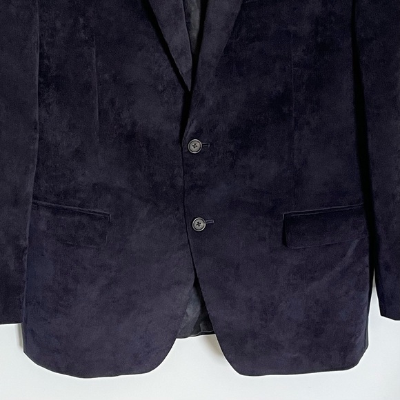 Lauren Ralph Lauren Navy Corduroy 2-Button Sport Coat Blazer Jacket nbnn - Picture 8 of 16